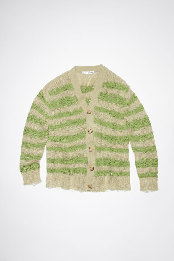 (image for) Sturdy Distressed stripe cardigan